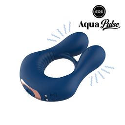 EXS AquaPulse - Poseidon - Vibrerende Prestatie Ring - Blauw (5027701010133)
