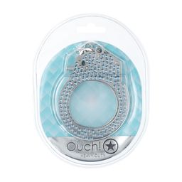 Ouch! by shots Heavy-Duty Diamond Handcuffs - Blue (8714273031082)