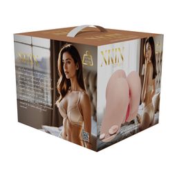 Xkin by shots Bodyforms - Vivica Lenore - Dual Entry Vibrerende Masturbator - 3,5 kg / 7,7 lbs - Vlees (8714273029836)