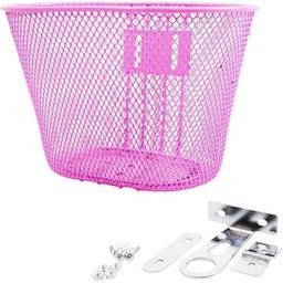 Merkloos Piazza fietsmandje klein 7,5L roze 25,5x17,5x17cm (8716637016544)