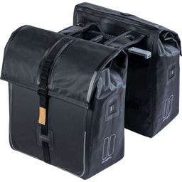 Basil fietstas dubbel Urban dry black MIK 50L (8715019184628)