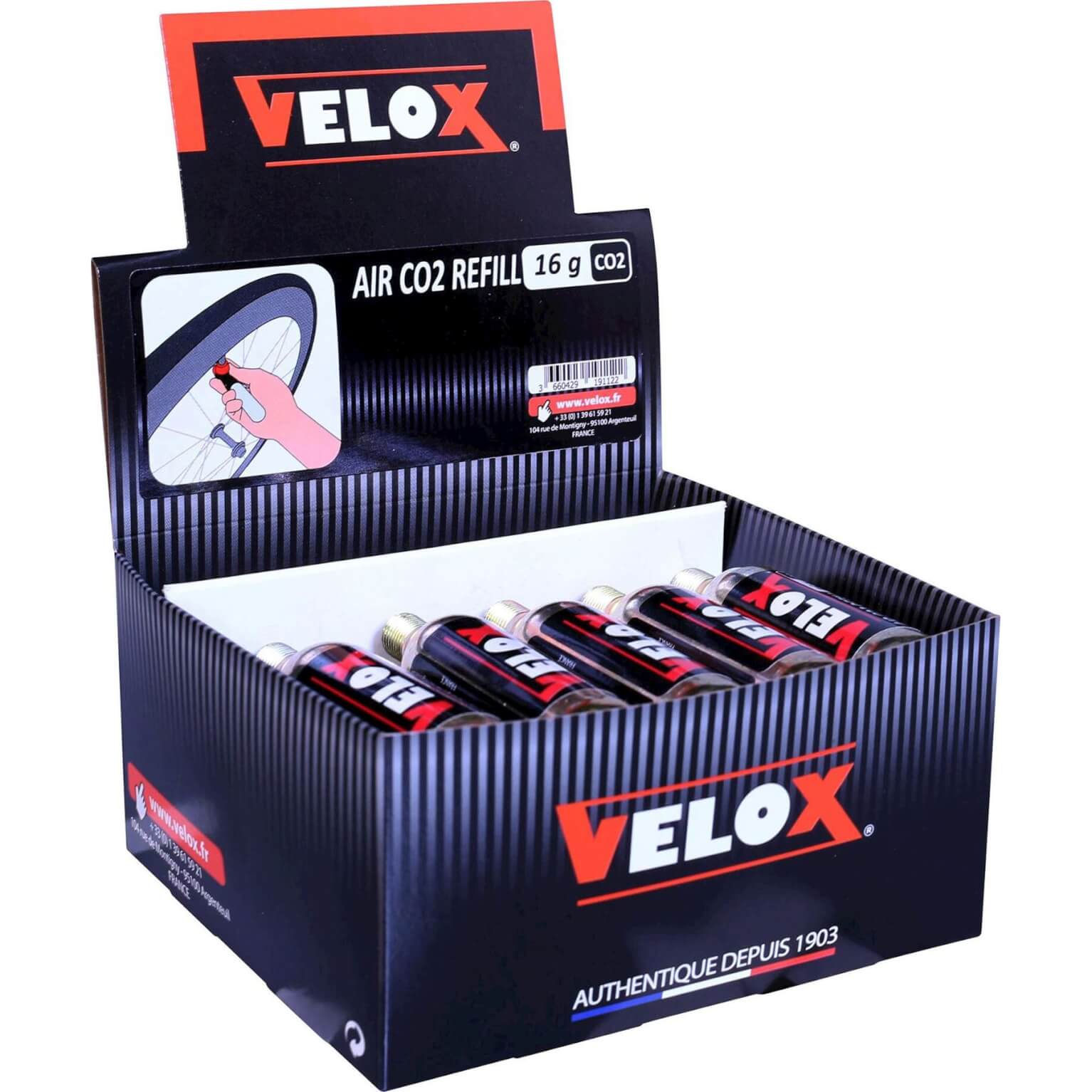 Velox display Co2 patronen 16gr (15) (3660429191122)