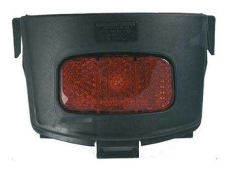 Duod Bobike Achterplaat Pvc M/Reflector Zwart (5604415064814)
