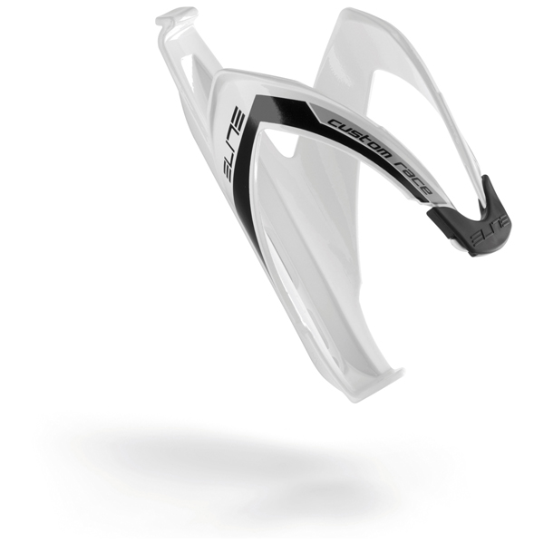 BIDONHOUDER ELITE CUSTOM RACE GLOSSY WIT, ZWART LO (8020775016909)
