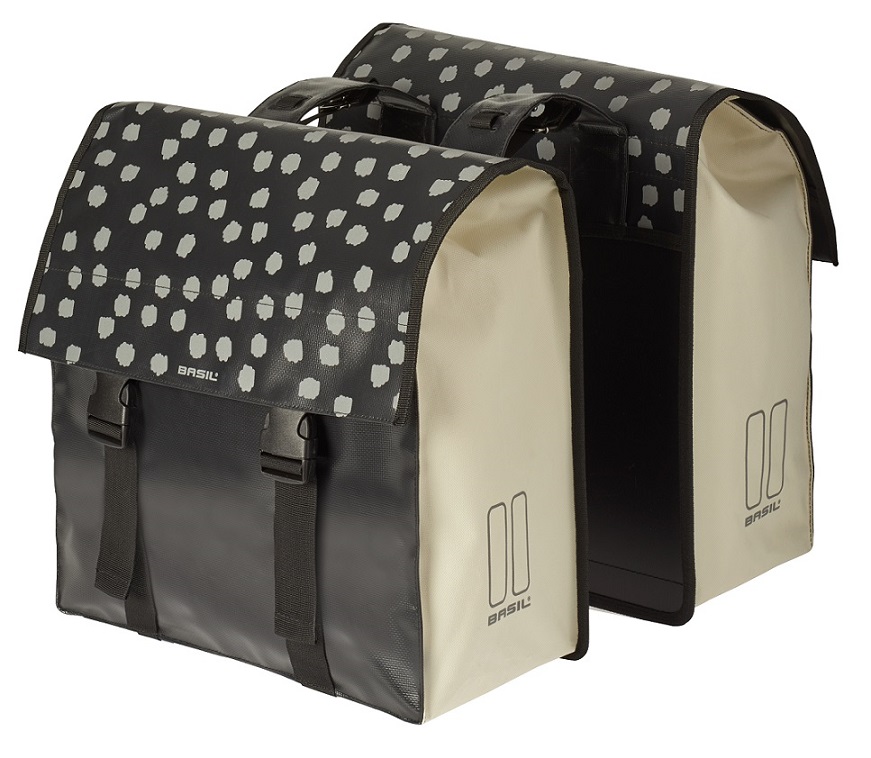 Basil Tas Bas Urban Load Dubbel Ub Zw/wi ref. dots (8715019177392)