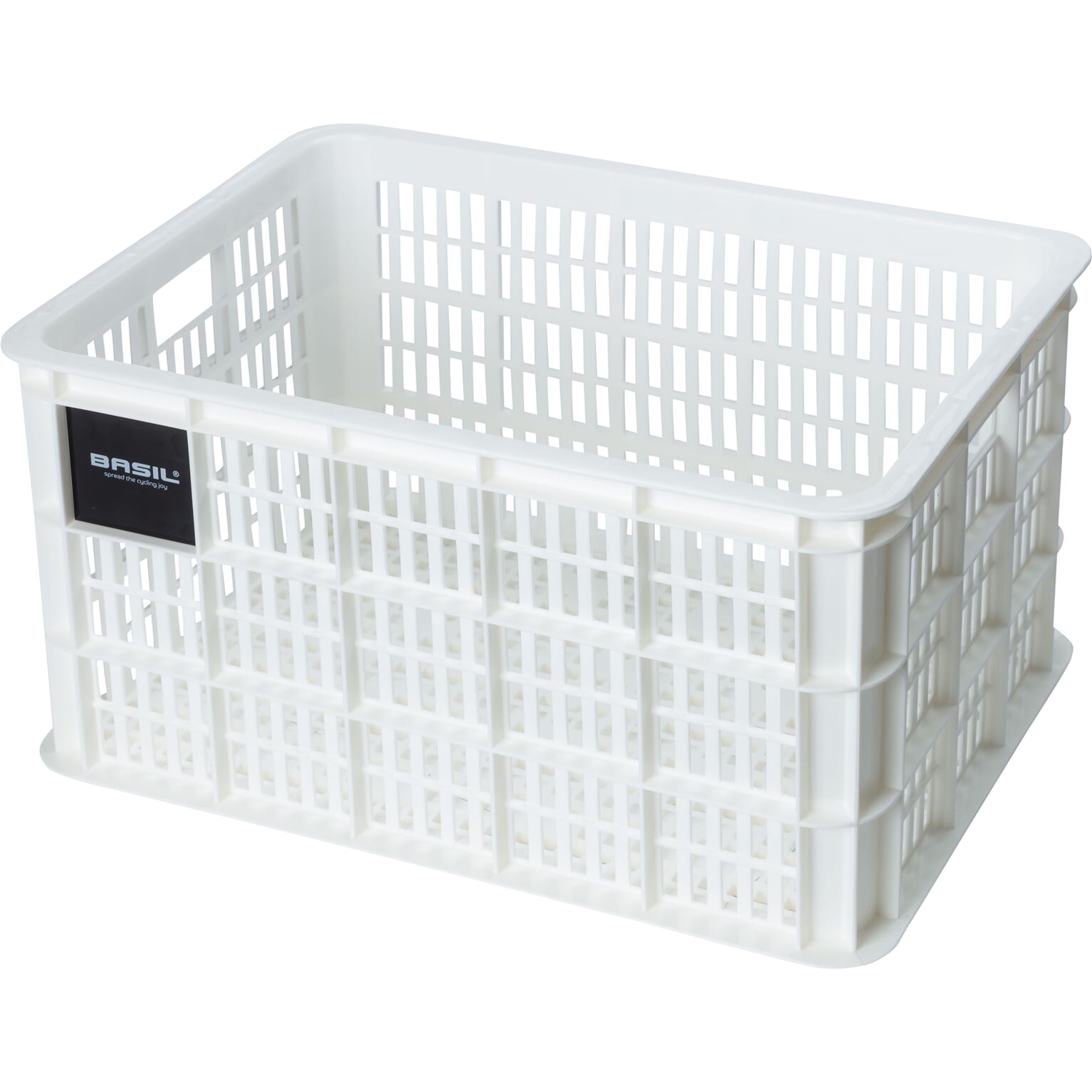 Basil fietskrat L bright white 40L recycled (8715019211621)