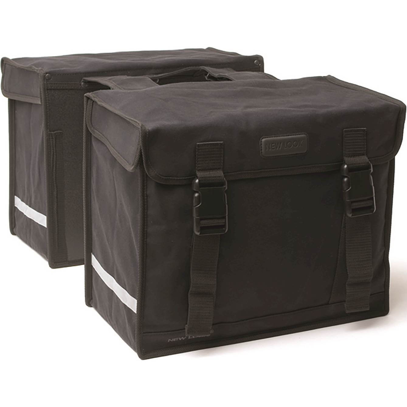 New looxs dubbele canvastas zwart 66.5 LTR (8714827014509)