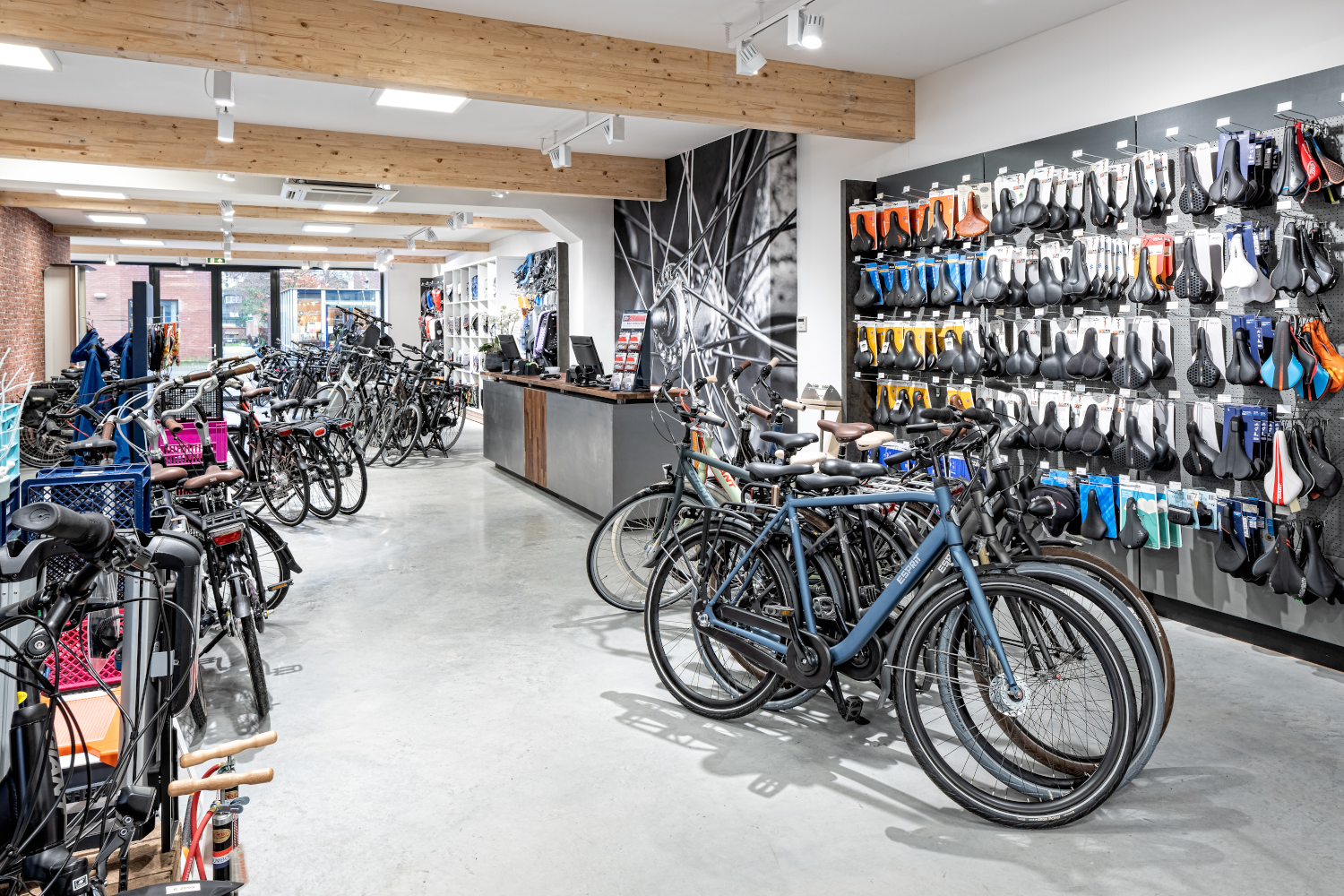De vernieuwde winkel met een groot aanbod