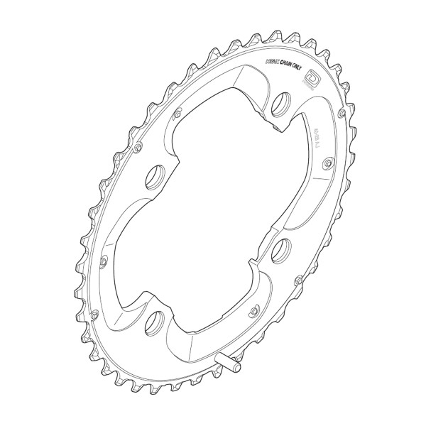 Shimano Kettingblad 40T-AJ XT (4524667947578)