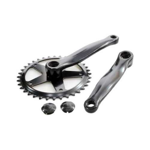 Merkloos crankstel 36t 152 zwart 1/8 (8716637015189)