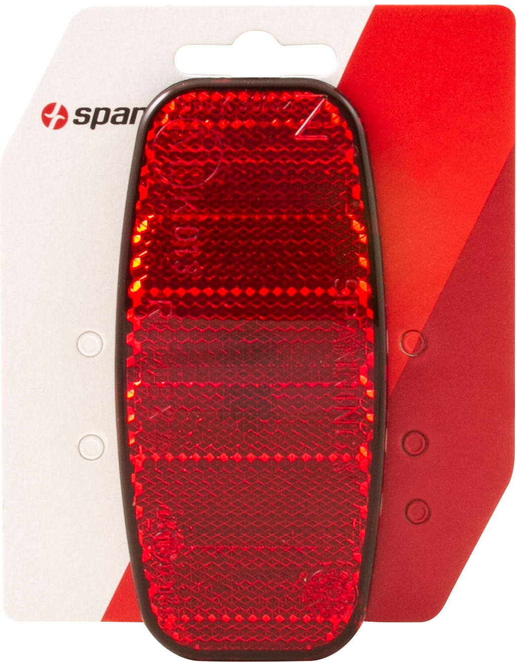 Achterdrager reflector Spanninga ovaal - rood (8715117020705)