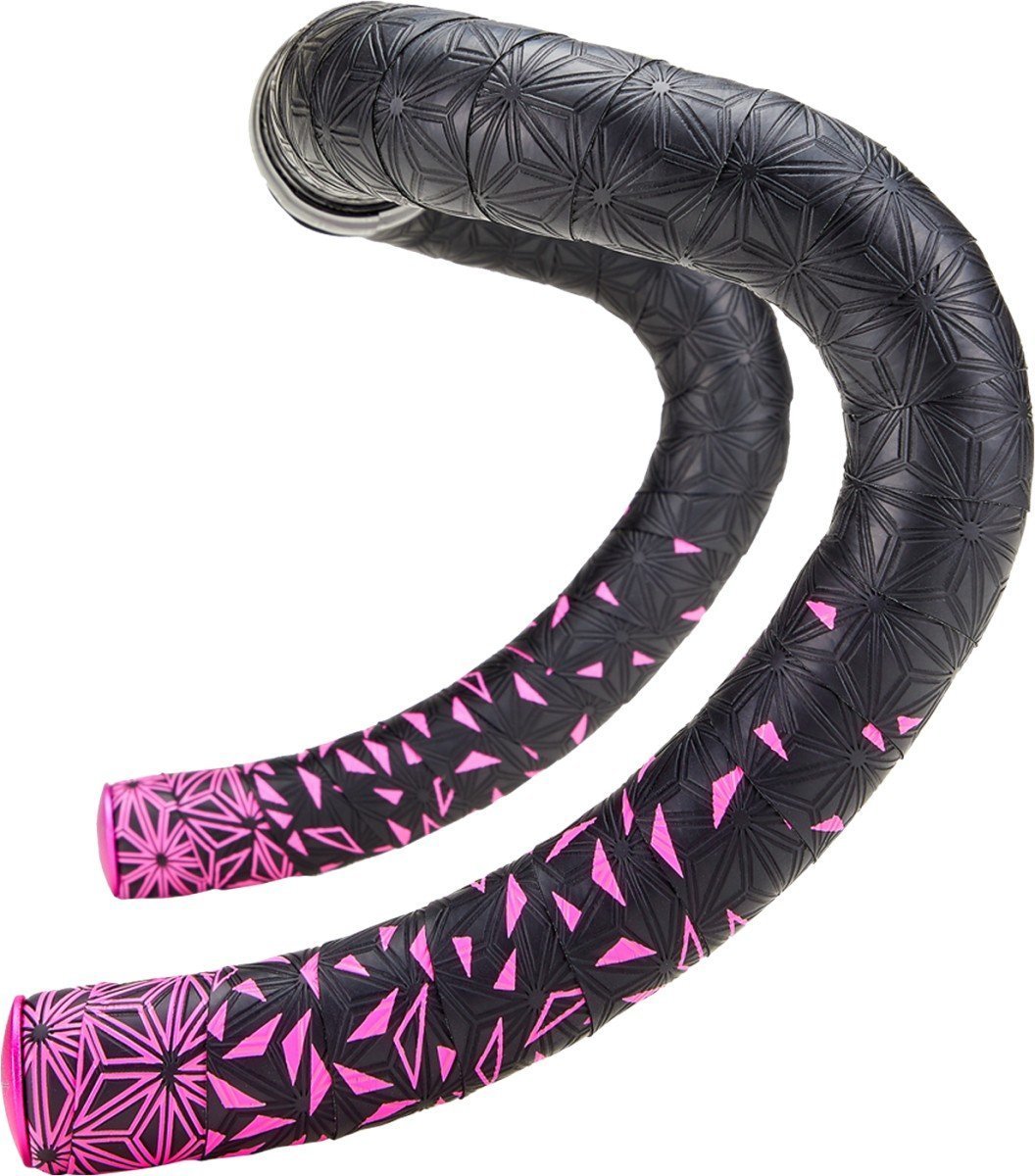 Supacaz Stuurlint star fade zwart/neon roze (0644221250785)