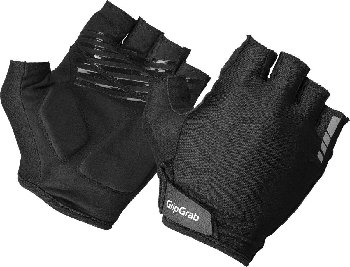 Gripgrab RIDE Padded Korte Vinger Zomer Handschoenen - Black - S/8 (5708486033615)