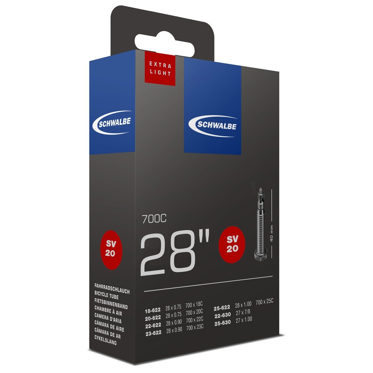 Schwalbe Bib 28x3/4-1 sc sv (40) xlight sv20 (4026495099721)