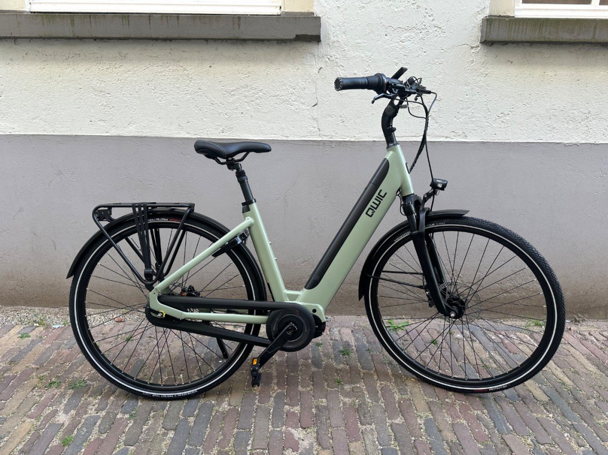 QWIC INTER Plus bluetooth navi ACTIE! Dames Khaki Green M 49cm 2026 (8718792548076)