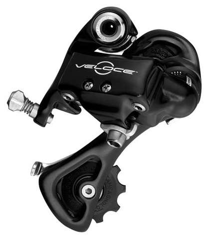 Campa Achterderailleur veloce zwart 2x10 speed medium (8033874116609)