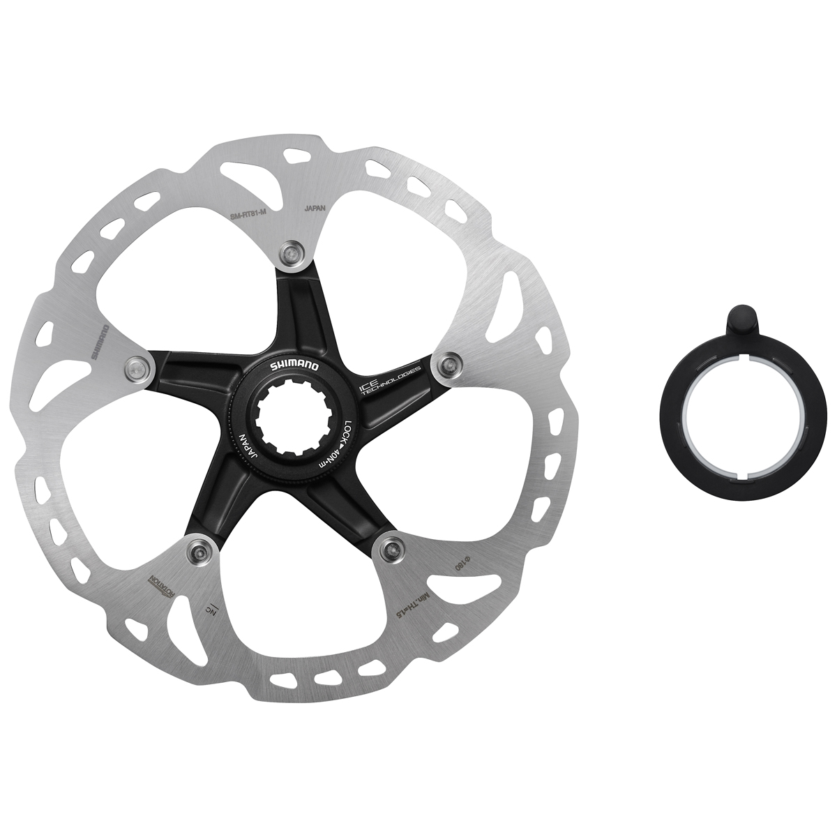 Shimano Remschijf 160mm Center Lock SM-RT-EM800 Ice-Tech (4524667867746)