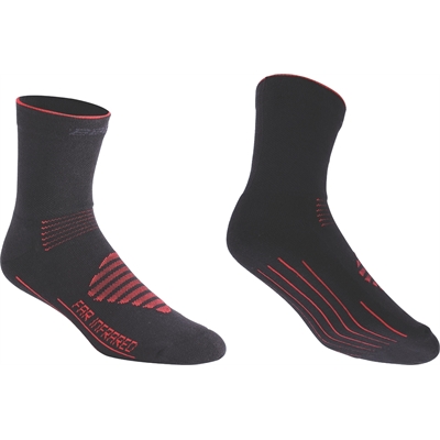 Bbb BSO-16 Sokken FIRFeet 35/38 Zwart/rood (8716683107753)