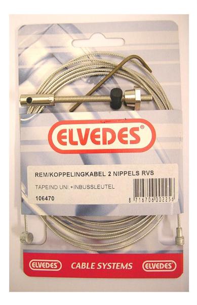Kabel Xlc trommel a/v binnen 2 nippel rvs univ (8716706021387)