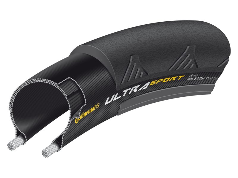 Continental Bub 28x11/16 co 25-622 ultra sport ii zw vw (4019238587180)