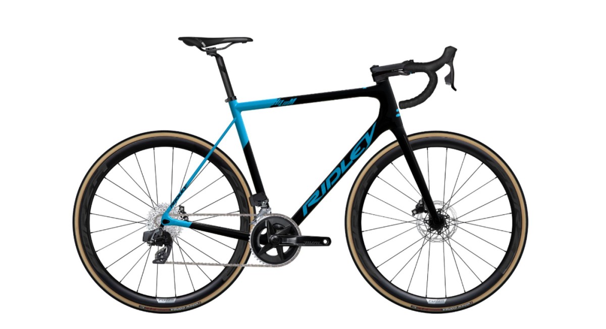 Ridley Helium Disc Rival AXS 2x12, Zwart (8) / Blauw (125) (SBIHEDRID022)