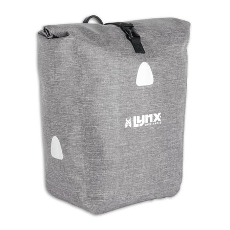 Lynx fietstas enkel nylon tpu 23 liter grijs (8714868034955)