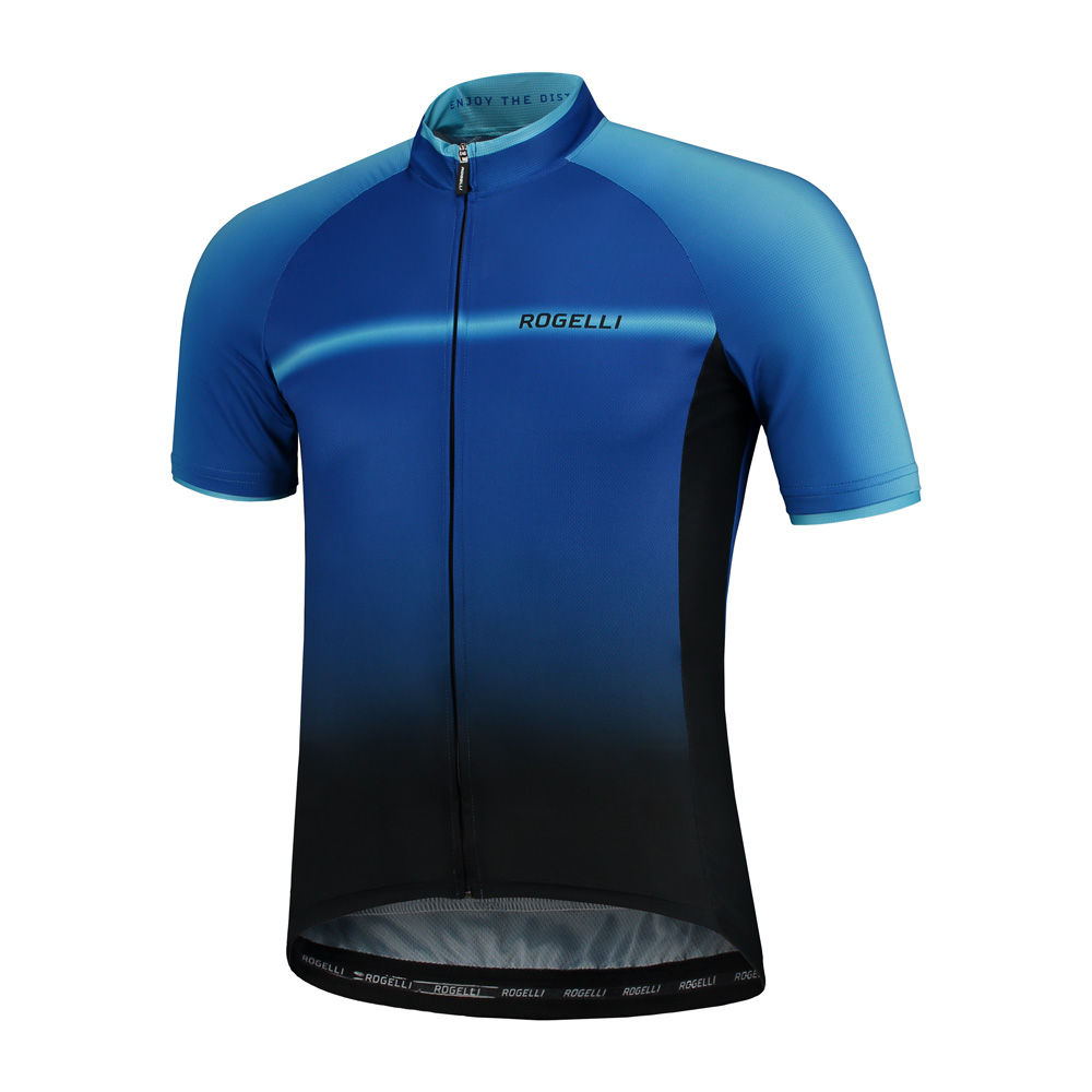 Rogelli Wielershirt KM Dex Zwart/Blauw XL (8717849105156)