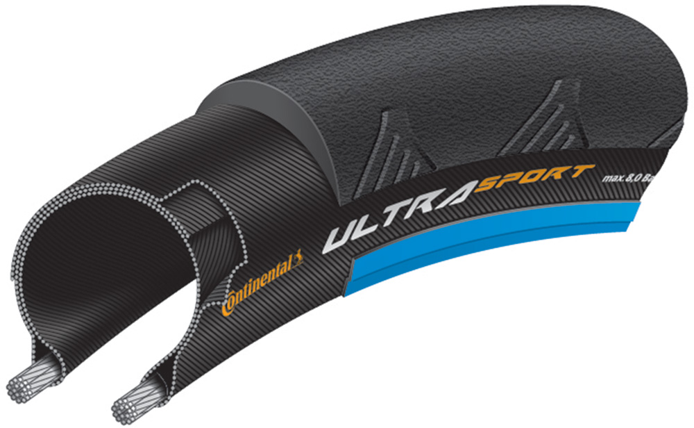 Continental Bub 28x11/16 co 25-622 ultra sport ii zw/bl (4019238670936)