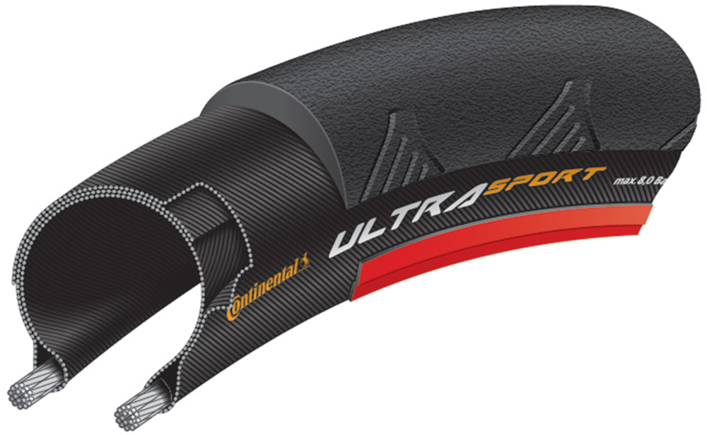 Continental Bub 28x11/16 co 25-622 ultra sport ii zw/ro vw (4019238670998)