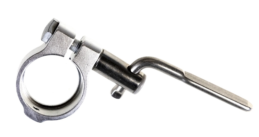 Gazelle zadelpenklem met fixatieschroef en hevel 35.0mm zilver (8717118580172)
