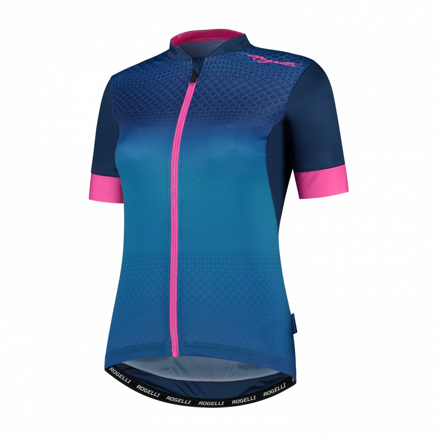 Rogelli Ds Wielershirt KM Lux Blauw/Roze XL (8717849082624)