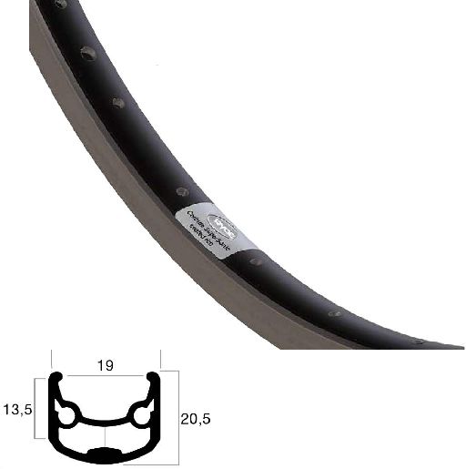 Ryde velg andra 40 28 inch (622) zwart disc 36 gaats 14g (7436912432470)