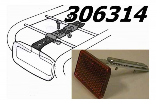 Busch & mÜller Reflector m/lip achterdrager (4006021001237)