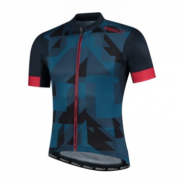 Rogelli Wielershirt KM Brisk Blauw/Rood L (8717849109901)
