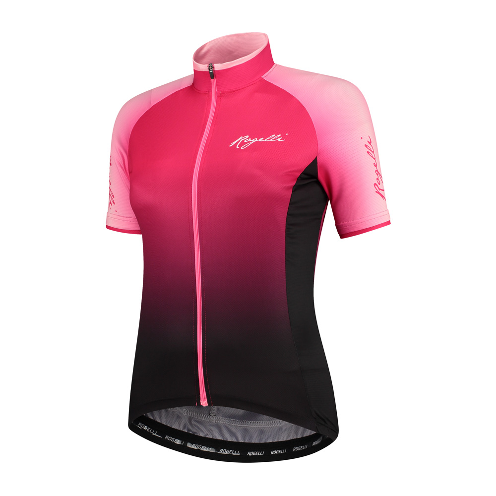 Rogelli Ds Wielershirt KM Glow Zwart/Roze S (8717849050937)