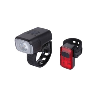 Bbb BLS-164 Verlichtingsset NanoStrike 400 Combo + BLS-152 Rear Spark 2.0 Uni Zwart (8716683126983)