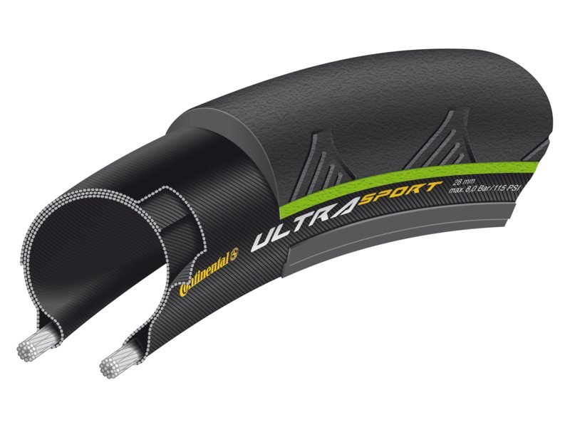 Continental Bub 28x1 co 23-622 ultra sport ii zw/gr (4019238624229)