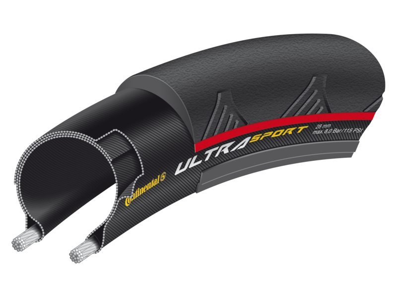 Continental Bub 28x1 co 23-622 ultra sport ii zw/ro (4019238624267)