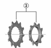 Shimano Tandkrans Unit 10-12T (4550170388966)