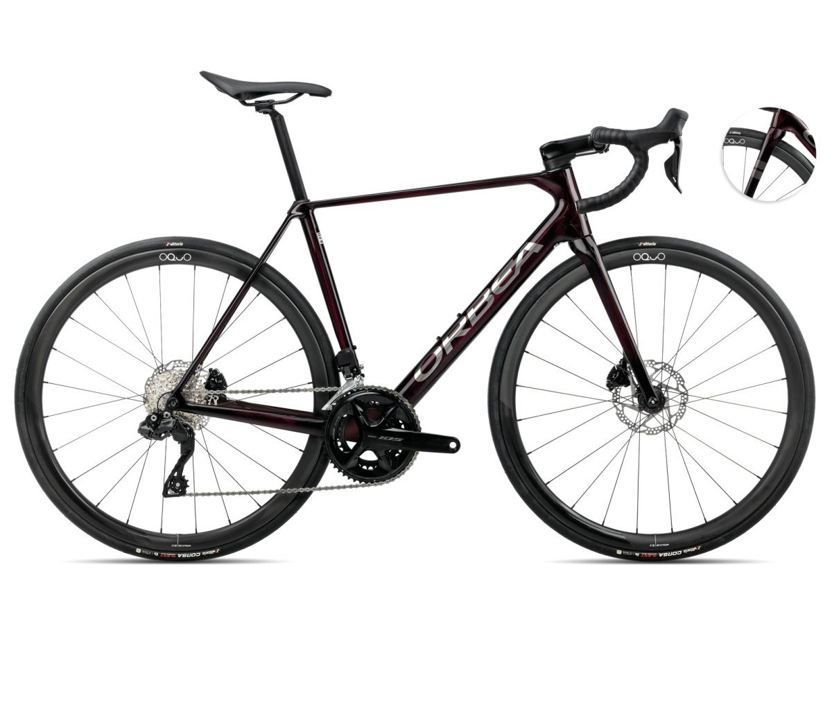 ORBEA ORCA M35i HEREN Wine Red - Titanium (Gloss) 55cm 2025 (8434446816246)