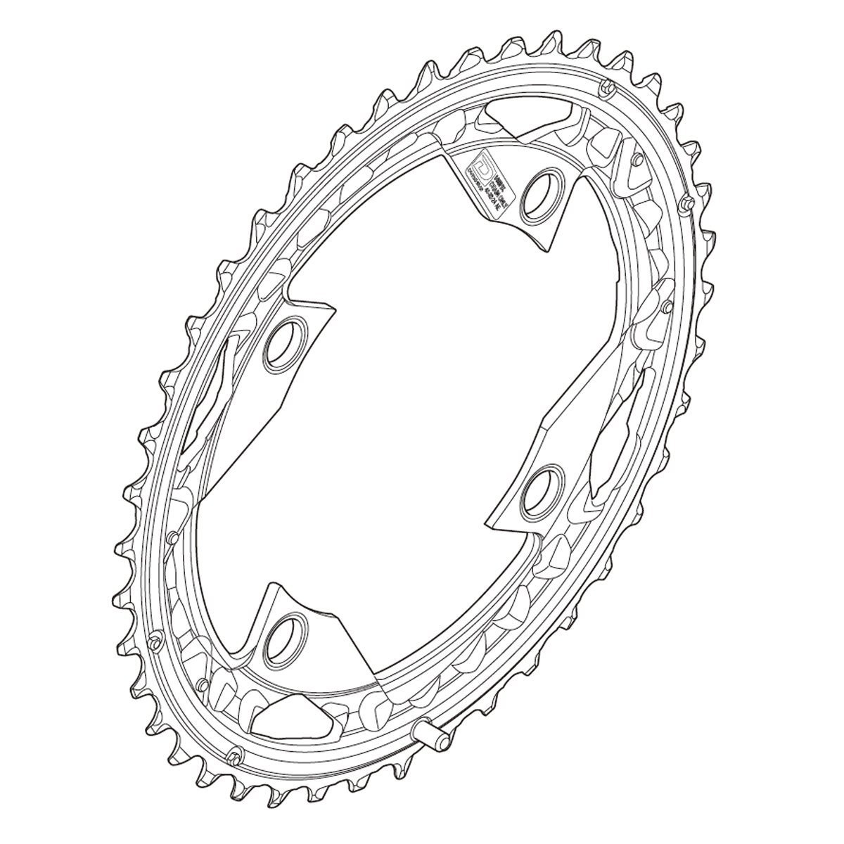 Shimano Kettingblad 42T-AL 10Sp Div FC-M670/M660/670/780 (4524667932642)