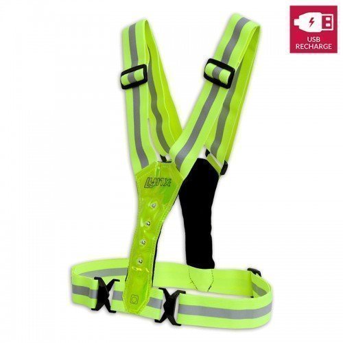 Lynx harnas usb led sport vest neon geel usb oplaadbaar (8714868039882)
