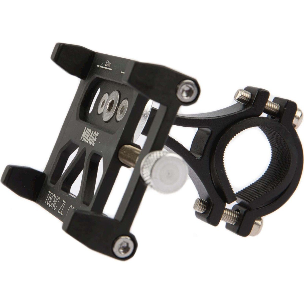 Stuur acc. telefoonhouder Mirage alu met bracket zwart (8718836206009)