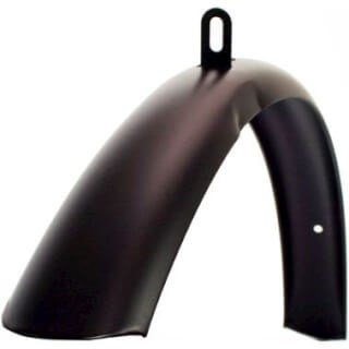 Merkloos Voorspatbord 28" transport 60 mm breed - mat zwart (8716637013840)