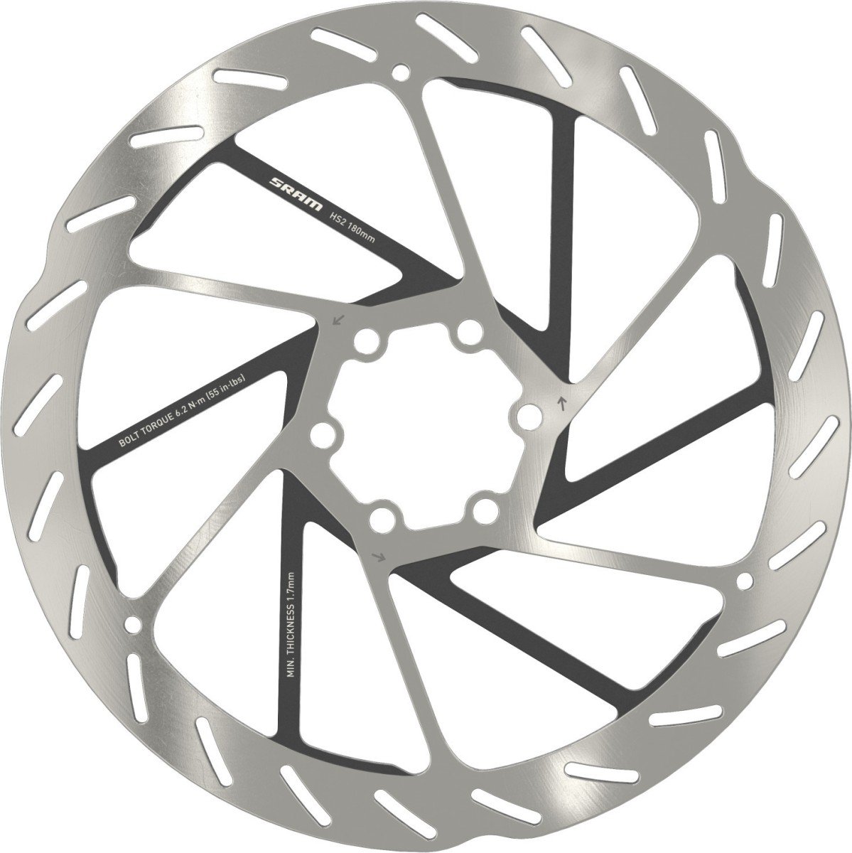 Remd Sram schijf hs2 cl rounded 160mm zi (0710845862366)