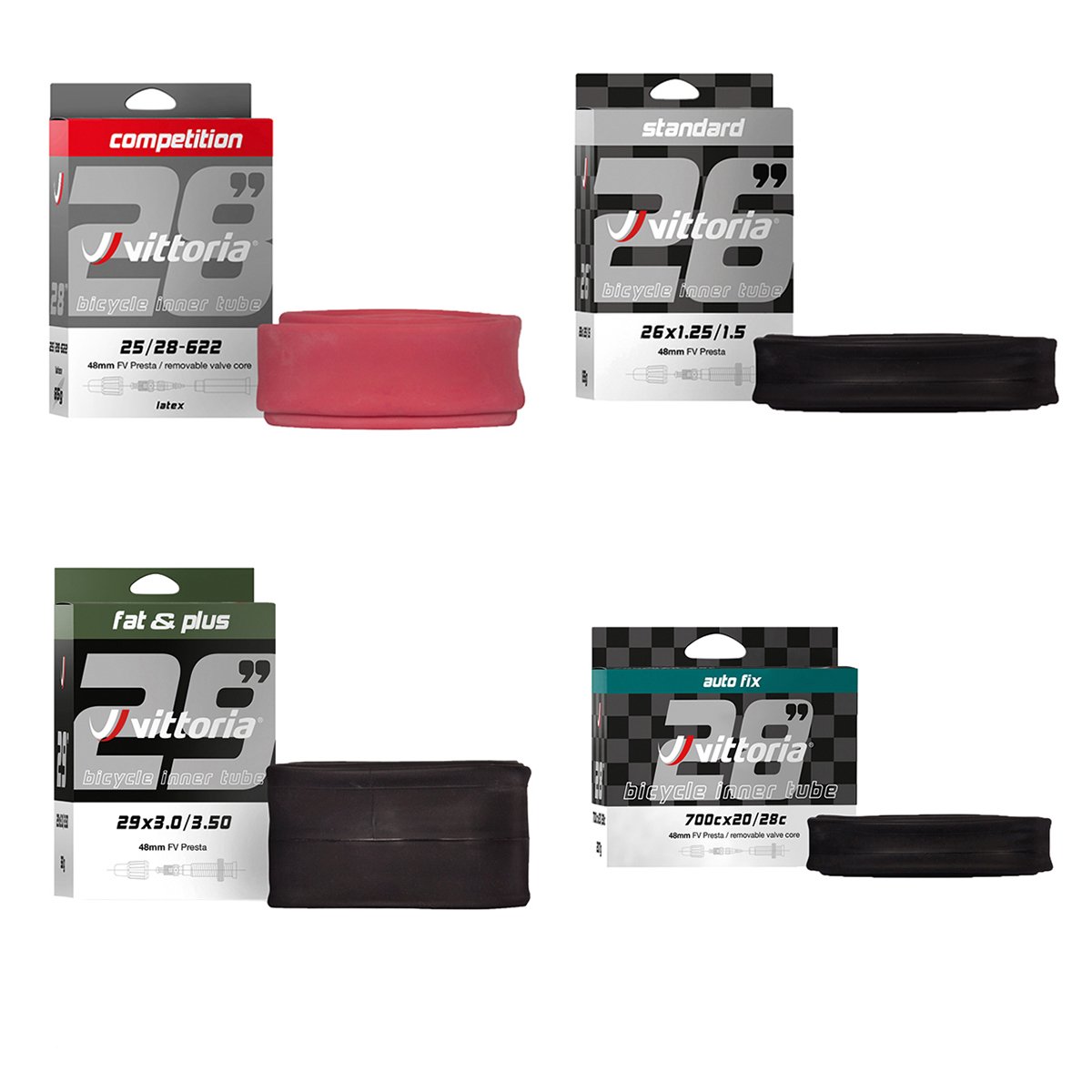 Vittoria Binnenband Standard BLACK 28/42 (8022530010450)