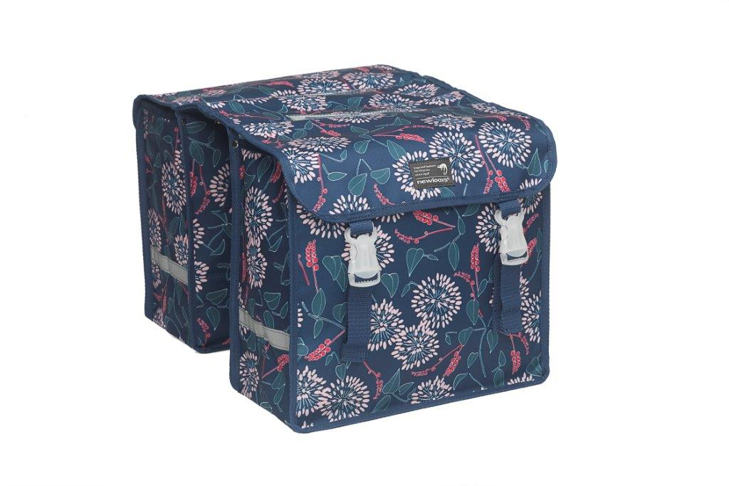 New Looxs fietstas dubbel Fiori Midi arah blue (8714827115084)
