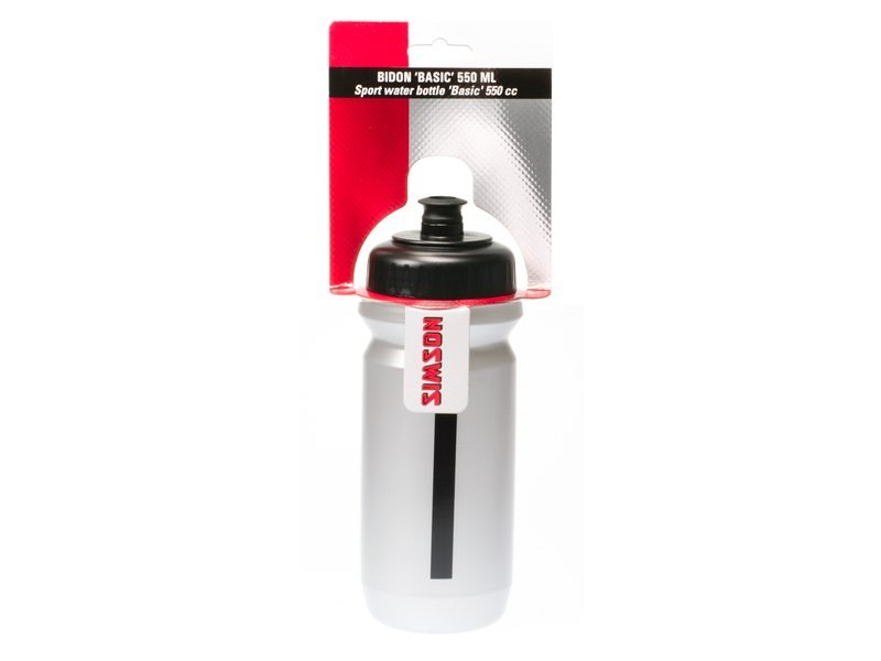 Simson bidon Big Mouth basic 550ml zwart/grijs (8711646120633)