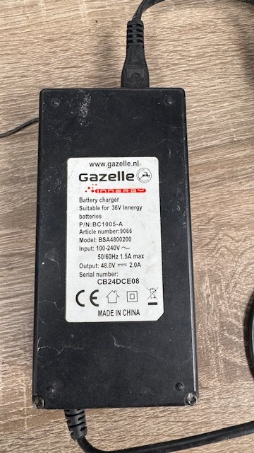 Gazelle Oplader li ion accu E-bike Innergy (2181007401729)