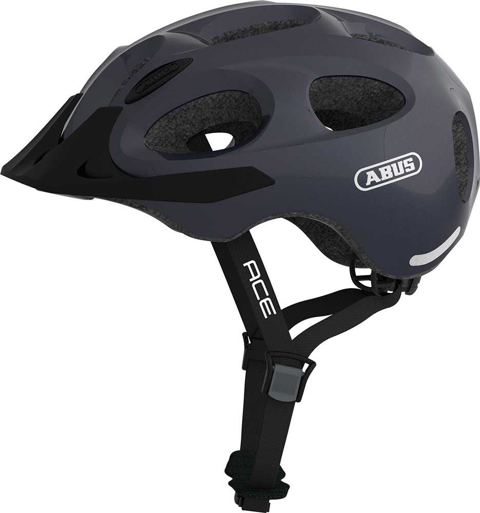 Abus helm Youn-I ACE sparkling titan L 56-61cm (4003318667886)